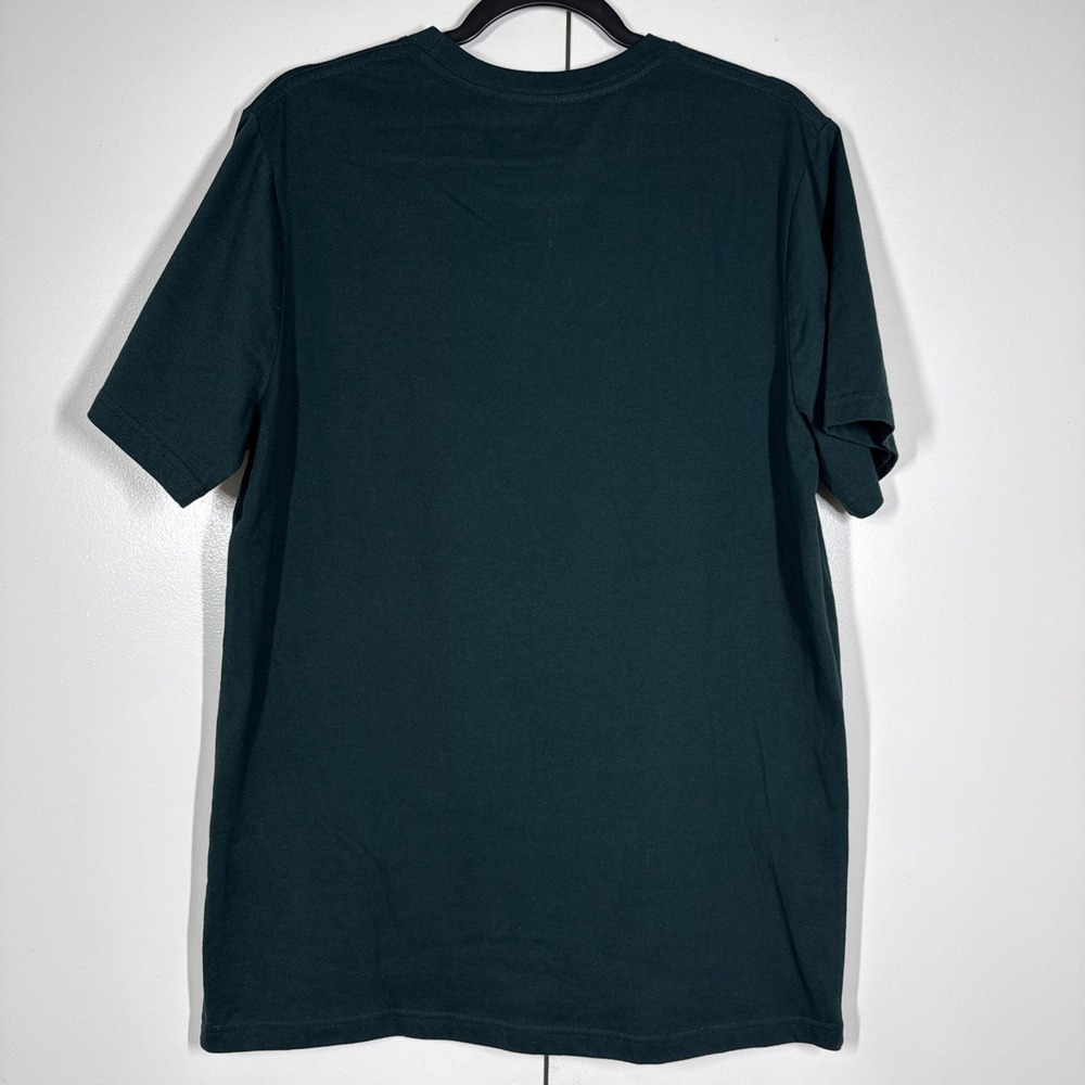 Eighty Eight Brand Mens L Forest Green Graphic Patch Melting Skull Drip T-Shirt - Picture 7 of 12